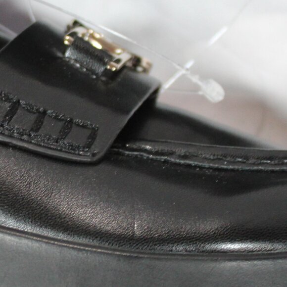 Anne Klein AKqamari Black Wedge Loafer's Slip-On Shoes Size 9 NWOB - Picture 11 of 11